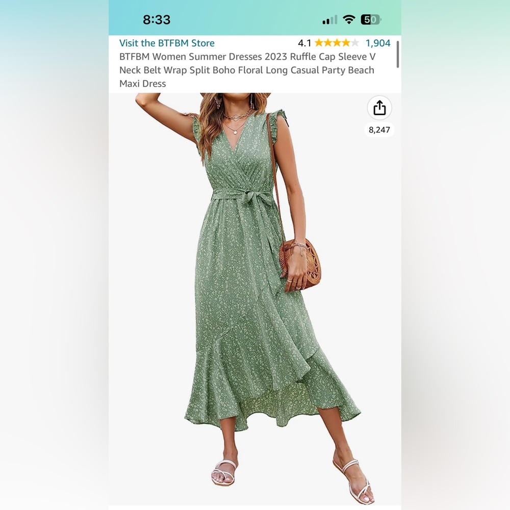 Women Summer Dress Floral Maxi Dress